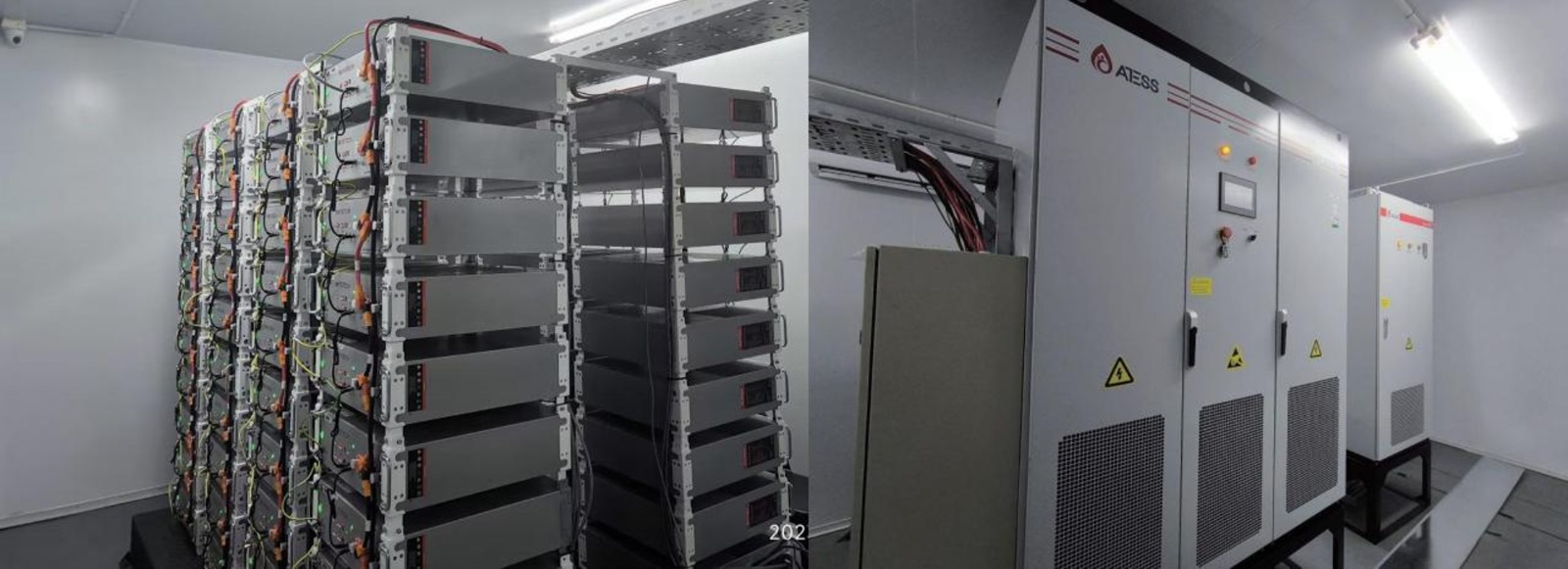 200kW/400kWh commercial lithium-ion storage system at a printing plant