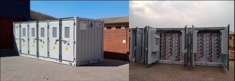 1MW/2MWh containerised battery energy storage system